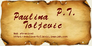 Paulina Toljević vizit kartica
